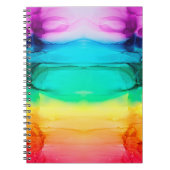 Abstrakter Regenbogen farbiger Hintergrund, Tapete Notizblock (Vorderseite)