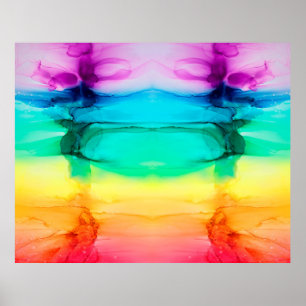 Abstrakter Regenbogen farbiger Hintergrund, Tapete Poster