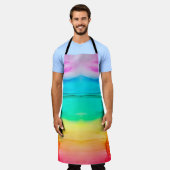 Abstrakter Regenbogen farbiger Hintergrund, Tapete Schürze (Getragen)