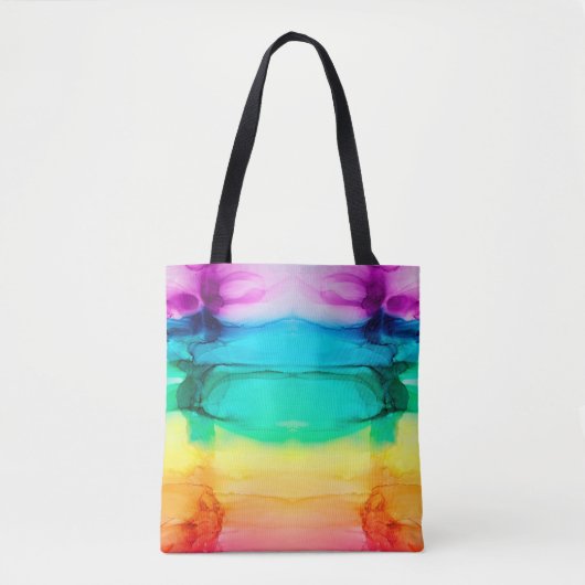 Abstrakter Regenbogen farbiger Hintergrund, Tapete Tasche (Vorderseite)