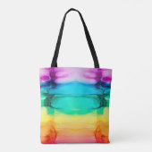 Abstrakter Regenbogen farbiger Hintergrund, Tapete Tasche (Rückseite)