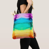 Abstrakter Regenbogen farbiger Hintergrund, Tapete Tasche (Von Nahem)