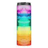 Abstrakter Regenbogen farbiger Hintergrund, Tapete Thermosbecher (Rückseite)