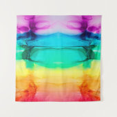 Abstrakter Regenbogen farbiger Hintergrund, Tapete Wandteppich (Vorderseite)