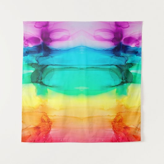 Abstrakter Regenbogen farbiger Hintergrund, Tapete Wandteppich (Vorderseite)