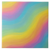 Abstrakter Regenbogen Fliese (Vorderseite)