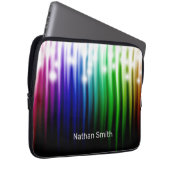 Abstrakter Regenbogen funkelnd moderne Textur Laptopschutzhülle (Vorne Rechts)