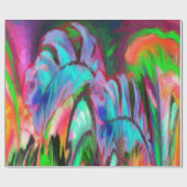 Abstrakter Regenbogen Geschenkpapier (Flach)