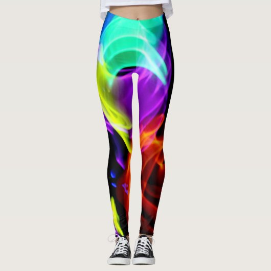 Abstrakter Regenbogen-helle Strumpfhosen (Vorderseite)