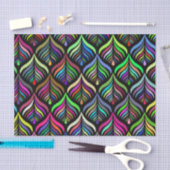Abstrakter Regenbogen in Klappfarben Seidenpapier (Handwerk)