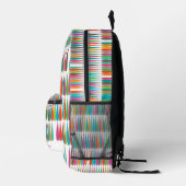 Abstrakter Regenbogen-Individuelle Name Bedruckter Rucksack (Rechts)