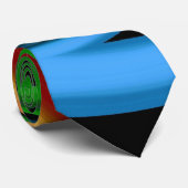 Abstrakter Regenbogen Krawatte (Gerollt)