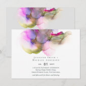 Abstrakter Regenbogen Lila Hochzeit (Vorne/Hinten)