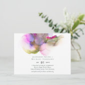 Abstrakter Regenbogen Lila Hochzeit (Stehend Vorderseite)