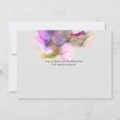 Abstrakter Regenbogen Lila Hochzeit (Rückseite)