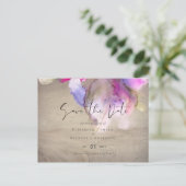 Abstrakter Regenbogen Lila Hochzeit Postkarte (Stehend Vorderseite)