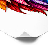 Abstrakter Regenbogen-Löwe Kunst-Design Poster (Ecke)