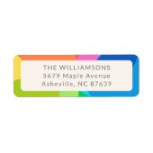 Abstrakter Regenbogen Personalisierter Urlaub (Vorne)