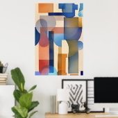 Abstrakter Regenbogen Poster (Heimbüro)