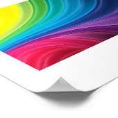 Abstrakter Regenbogen Poster (Ecke)