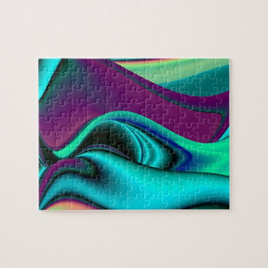 abstrakter Regenbogen Puzzle (Horizontal)