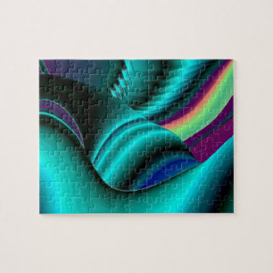 Abstrakter Regenbogen Puzzle