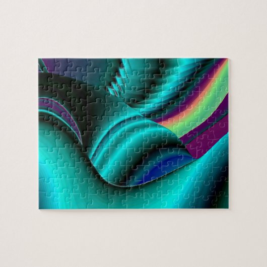 Abstrakter Regenbogen Puzzle (Horizontal)