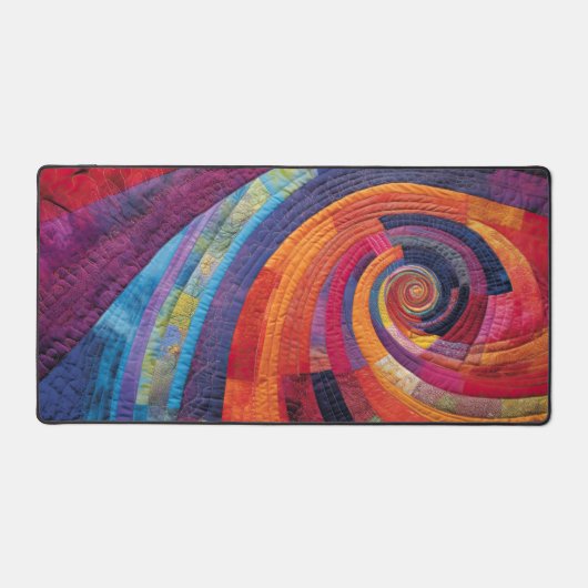Abstrakter Regenbogen Schreibtischunterlage (Vorderseite)
