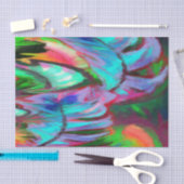 Abstrakter Regenbogen Seidenpapier (Handwerk)