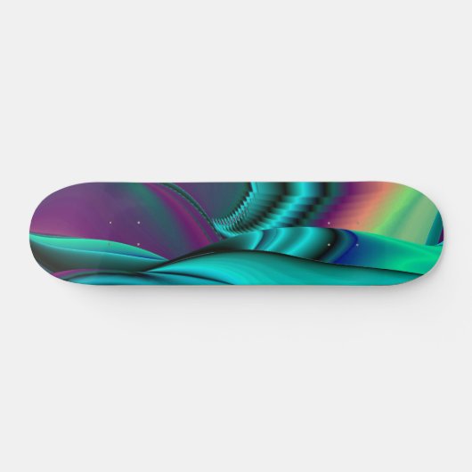 Abstrakter Regenbogen Skateboard (Horizontal)