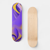 Abstrakter Regenbogen Skateboard (Vorderseite)