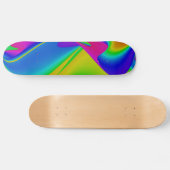 Abstrakter Regenbogen Skateboard (Horizontal)