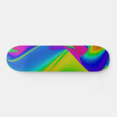 Abstrakter Regenbogen Skateboard (Horizontal)