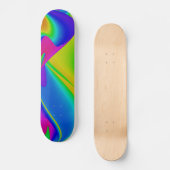 Abstrakter Regenbogen Skateboard (Vorderseite)
