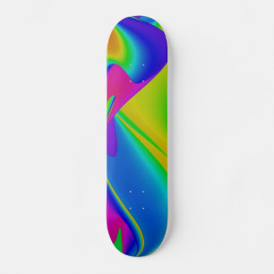 Abstrakter Regenbogen Skateboard