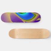 Abstrakter Regenbogen Skateboard (Horizontal)