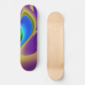 Abstrakter Regenbogen Skateboard (Vorderseite)