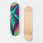 Abstrakter Regenbogen Skateboard (Vorderseite)