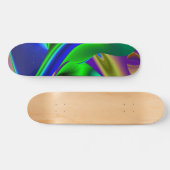 Abstrakter Regenbogen Skateboard (Horizontal)