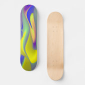 Abstrakter Regenbogen Skateboard (Vorderseite)