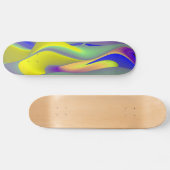 Abstrakter Regenbogen Skateboard (Horizontal)