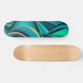Abstrakter Regenbogen Skateboard (Horizontal)