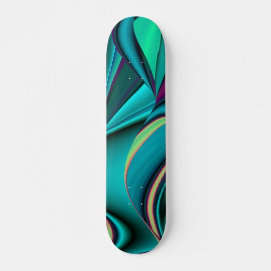 Abstrakter Regenbogen Skateboard (Vorne)