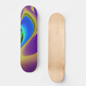 Abstrakter Regenbogen Skateboard (Vorderseite)