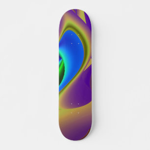Abstrakter Regenbogen Skateboard