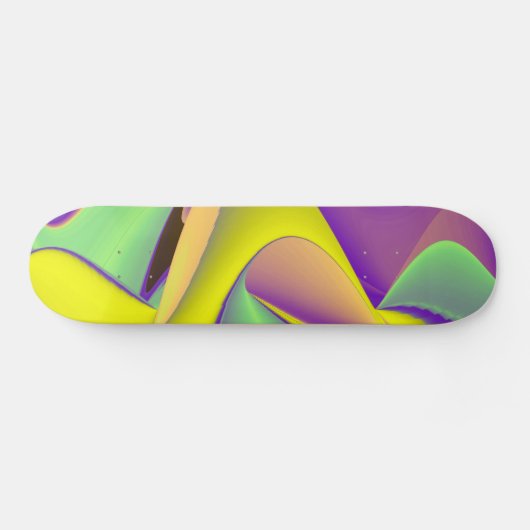 Abstrakter Regenbogen Skateboard (Horizontal)