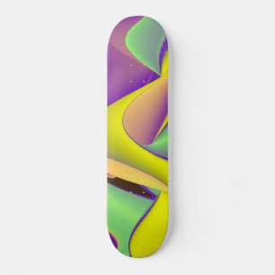 Abstrakter Regenbogen Skateboard