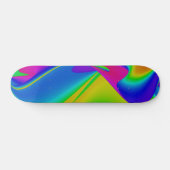 Abstrakter Regenbogen Skateboard (Horizontal)