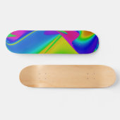 Abstrakter Regenbogen Skateboard (Horizontal)