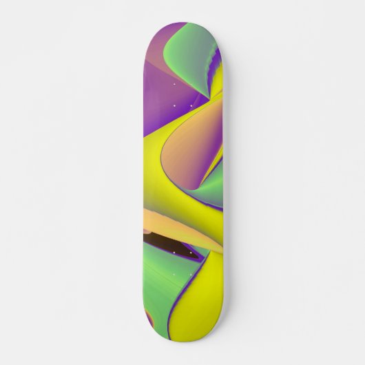 Abstrakter Regenbogen Skateboard (Vorne)